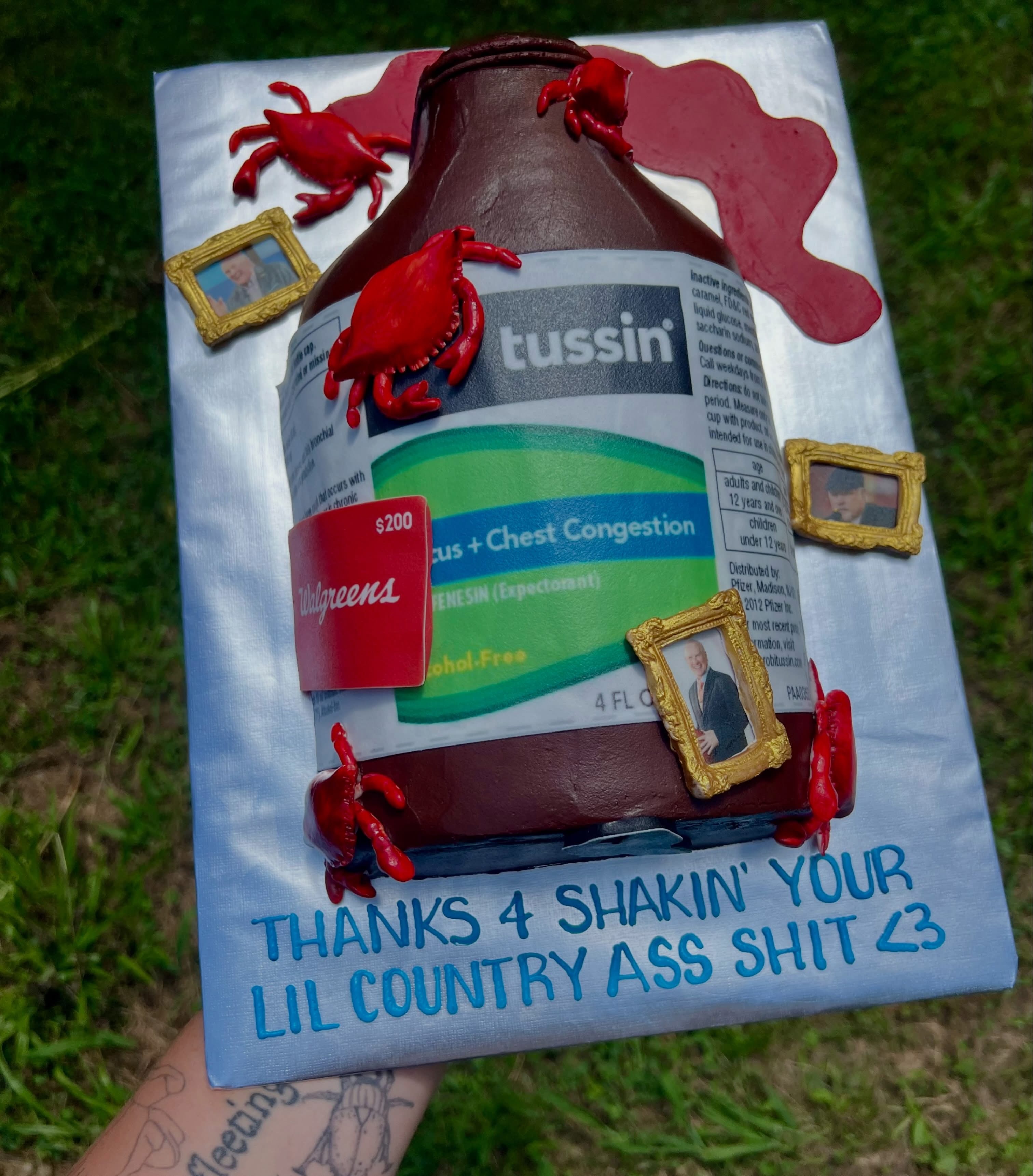 Novelty bottle cake